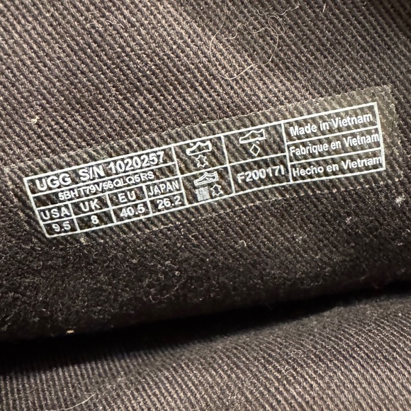 UGG Daley Tall Boot In Black Suede, Size 9.5 - Picture 5 of 5